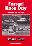 Programme cover of Oulton Park Circuit, 02/07/1988