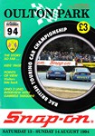 Programme cover of Oulton Park Circuit, 14/08/1994