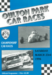 Programme cover of Oulton Park Circuit, 23/03/1996