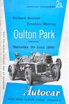 Programme cover of Oulton Park Circuit, 25/06/1960