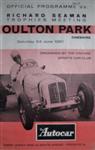 Programme cover of Oulton Park Circuit, 24/06/1961