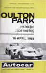 Programme cover of Oulton Park Circuit, 19/04/1966
