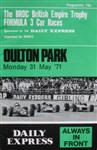 Programme cover of Oulton Park Circuit, 31/05/1971