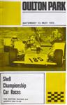 Programme cover of Oulton Park Circuit, 13/05/1972