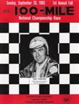 Programme cover of Oxford Plains Speedway, 26/09/1965