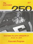 Programme cover of Oxford Plains Speedway, 17/07/1977