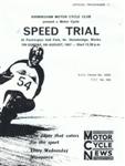 Programme cover of Packington Speed Trials, 06/08/1967