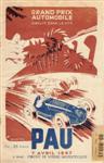 Programme cover of Pau, 07/04/1947