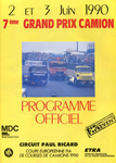 Programme cover of Paul Ricard, 03/06/1990