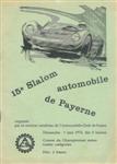 Programme cover of Payerne Slalom, 07/05/1972