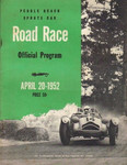 Programme cover of Pebble Beach, 20/04/1952