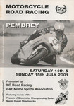 Programme cover of Pembrey Circuit, 15/07/2001