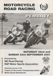 Programme cover of Pembrey Circuit, 23/09/2001