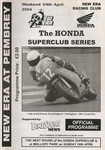 Programme cover of Pembrey Circuit, 04/04/2004