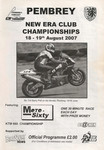 Programme cover of Pembrey Circuit, 19/08/2007