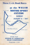 Programme cover of Pembrey Circuit, 09/08/1987