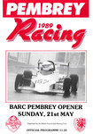 Programme cover of Pembrey Circuit, 21/05/1989