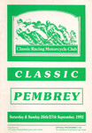 Programme cover of Pembrey Circuit, 27/09/1992