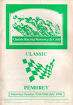 Programme cover of Pembrey Circuit, 14/07/1996