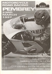 Programme cover of Pembrey Circuit, 23/03/1997