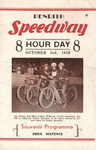 Programme cover of Penrith Speedway, 03/10/1938