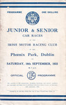 Programme cover of Phoenix Park (IRL), 16/09/1933