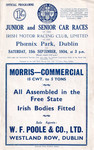 Programme cover of Phoenix Park (IRL), 15/09/1934