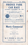 Programme cover of Phoenix Park (IRL), 14/09/1935