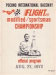 Programme cover of Pocono Raceway, 27/08/1972