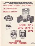 Programme cover of Pocono Raceway, 04/09/1972