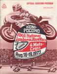 Programme cover of Pocono Raceway, 19/08/1973