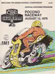 Programme cover of Pocono Raceway, 12/08/1978