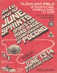 Programme cover of Pocono Raceway, 14/06/1981