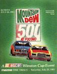 Programme cover of Pocono Raceway, 26/07/1981