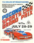 Programme cover of Pocono Raceway, 29/07/1984