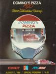 Programme cover of Pocono Raceway, 17/08/1986