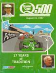 Programme cover of Pocono Raceway, 16/08/1987