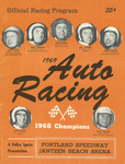 Programme cover of Portland Speedway, 07/09/1969