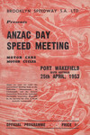 Programme cover of Port Wakefield, 25/04/1953