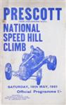 Programme cover of Prescott Hill Climb, 19/05/1951