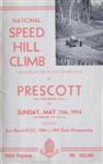 Programme cover of Prescott Hill Climb, 17/05/1953