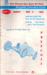Programme cover of Prescott Hill Climb, 06/05/1963