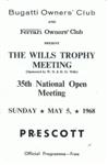Programme cover of Prescott Hill Climb, 05/05/1968
