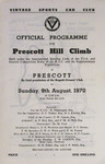Programme cover of Prescott Hill Climb, 09/08/1970