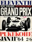 Programme cover of Pukekohe Park Raceway, 11/01/1964