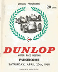 Programme cover of Pukekohe Park Raceway, 20/04/1968