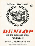 Programme cover of Pukekohe Park Raceway, 07/12/1969
