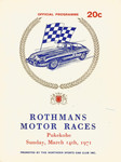 Programme cover of Pukekohe Park Raceway, 14/03/1971