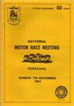 Programme cover of Pukekohe Park Raceway, 11/12/1983
