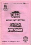 Programme cover of Pukekohe Park Raceway, 27/03/1983